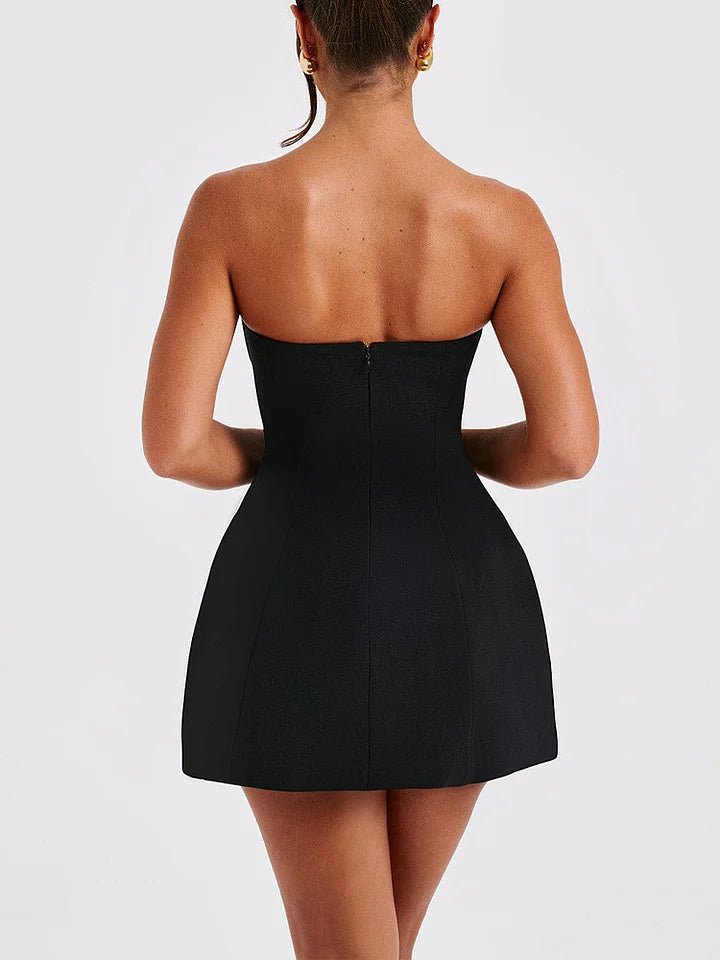 After Dark A - Line Mini Dress - Auraflows