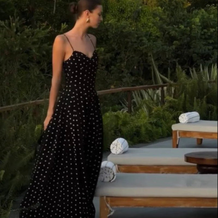 BELGRAVIA Dot Maxi Vintage Dress - Auraflows