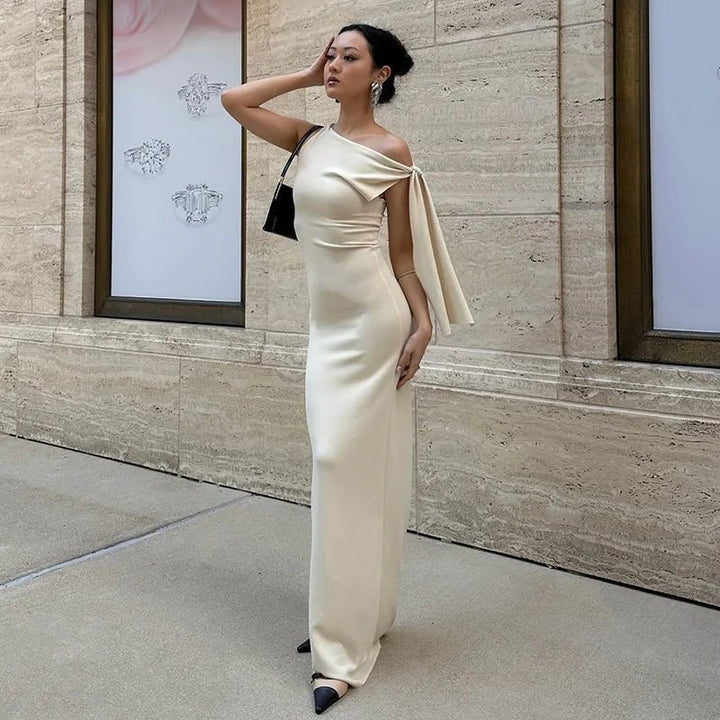 Champagne Chic Sleeveless Maxi Dress - Auraflows