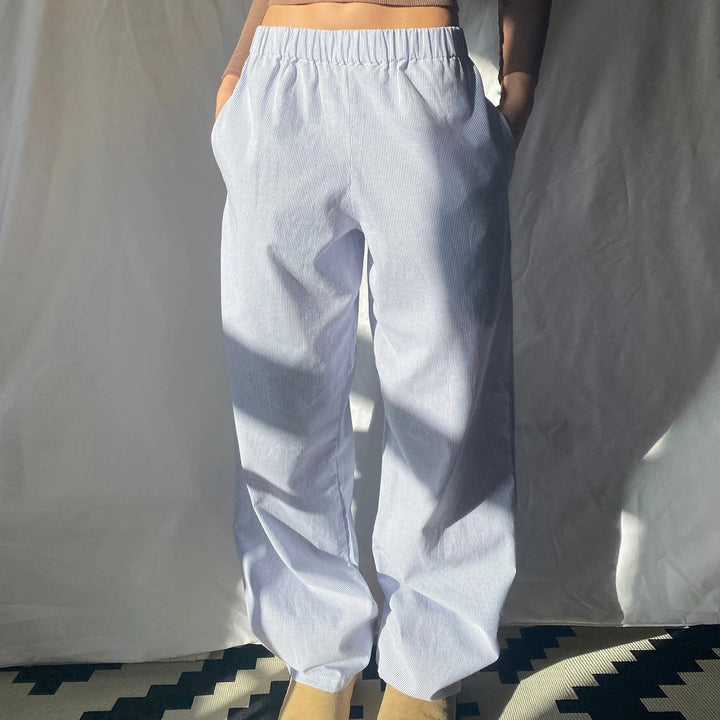 HOLLIS Drawstring Wide Leg Pants - Auraflows