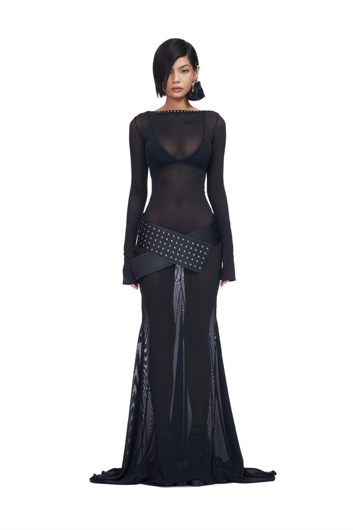 Riva Stardust Maxi Mesh Dress - Auraflows