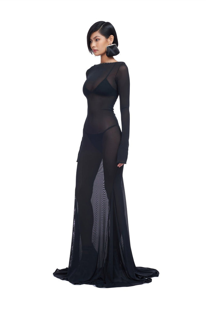 Riva Stardust Maxi Mesh Dress - Auraflows