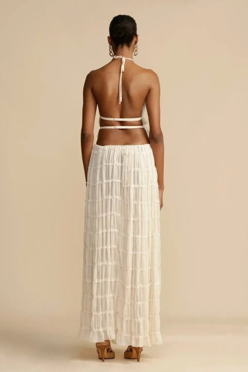 Ronalee | Backless Pleated Set - Auraflows